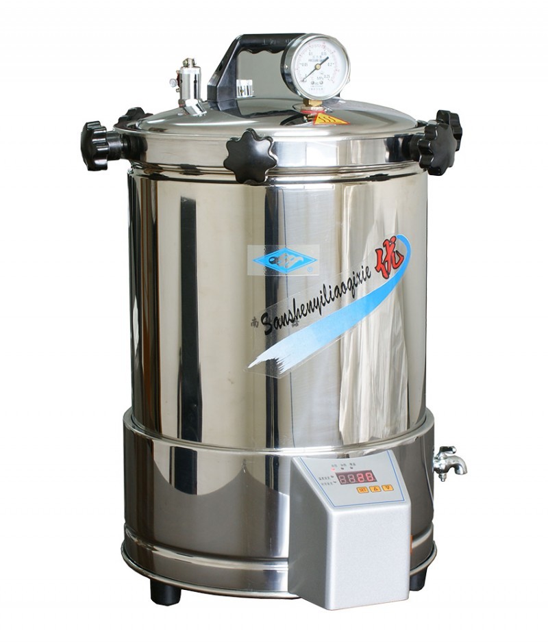 YX280A*手提式不銹鋼壓力蒸汽滅菌器（定時(shí)數(shù)控）